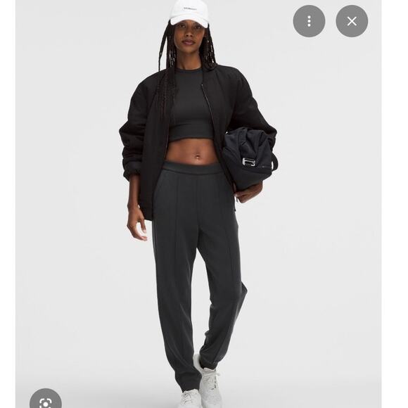lululemon athletica Pants - Lululemon Softstreme Classic Fit High-Rise Joggers Pants Women Medium Black Gray